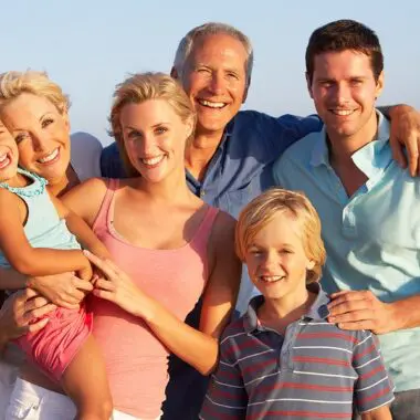 Invisalign White Plains -- Image shows three generations of one family